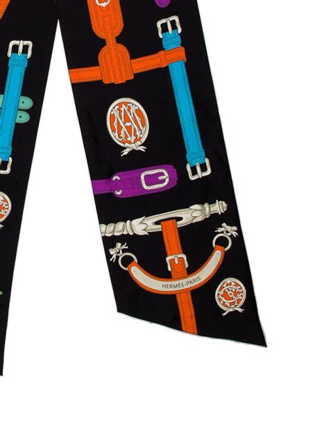 Hermès: an 'Harnais des Presidents' Maxi Twilly Silk Scarf